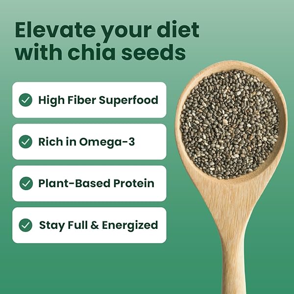 SANAR NATURALS CHIA SEEDS, 10 OZ | HIGH FIBER, OMEGA 3, PLANT BASED PROTEIN, RAW BLACK CHIA SEEDS, VEGAN, NON GMO, GLUTEN FREE, SUPERFOOD FOR SMOOTHIES, OATMEAL, BAKING, GLP-1 SUPPORT
