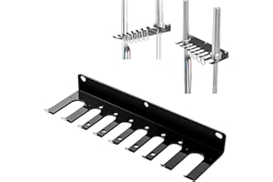 ACENFC Wall-Mounted Gym Organizer, Barbell Holder Wall Mount, Resistance Band Storage Rack, Home Gym Accessories Holder