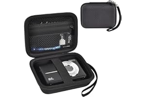ANKHOH Digital Camera Case for CAMKORY/for VAHOIALD FHD 1080P/ for Kodak/for YISENCE for IWEUKJLO for Nsoela Kids Video Cameras Storage Holder for AbergBest for Polaroid for Canon and Cable-Black(Box Only)