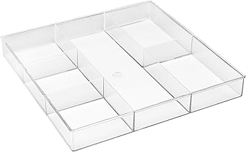 Amazon Com Whitmor 6 Section Clear Drawer Organizer Office