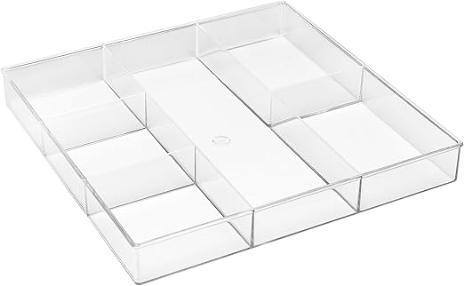 Amazon Com Whitmor 6 Section Clear Drawer Organizer Office