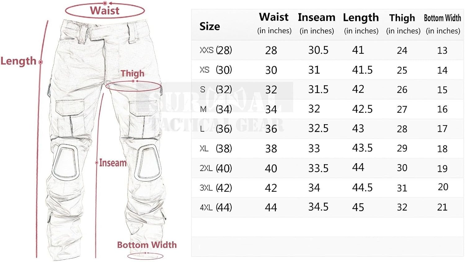 ZAPT Tactical Pants with Knee Pads Airsoft Camping Hiking Hunting BDU Ripstop Combat Pants 13 Kinds Army Camo Uniform Military Trousers : Sports & Outdoors