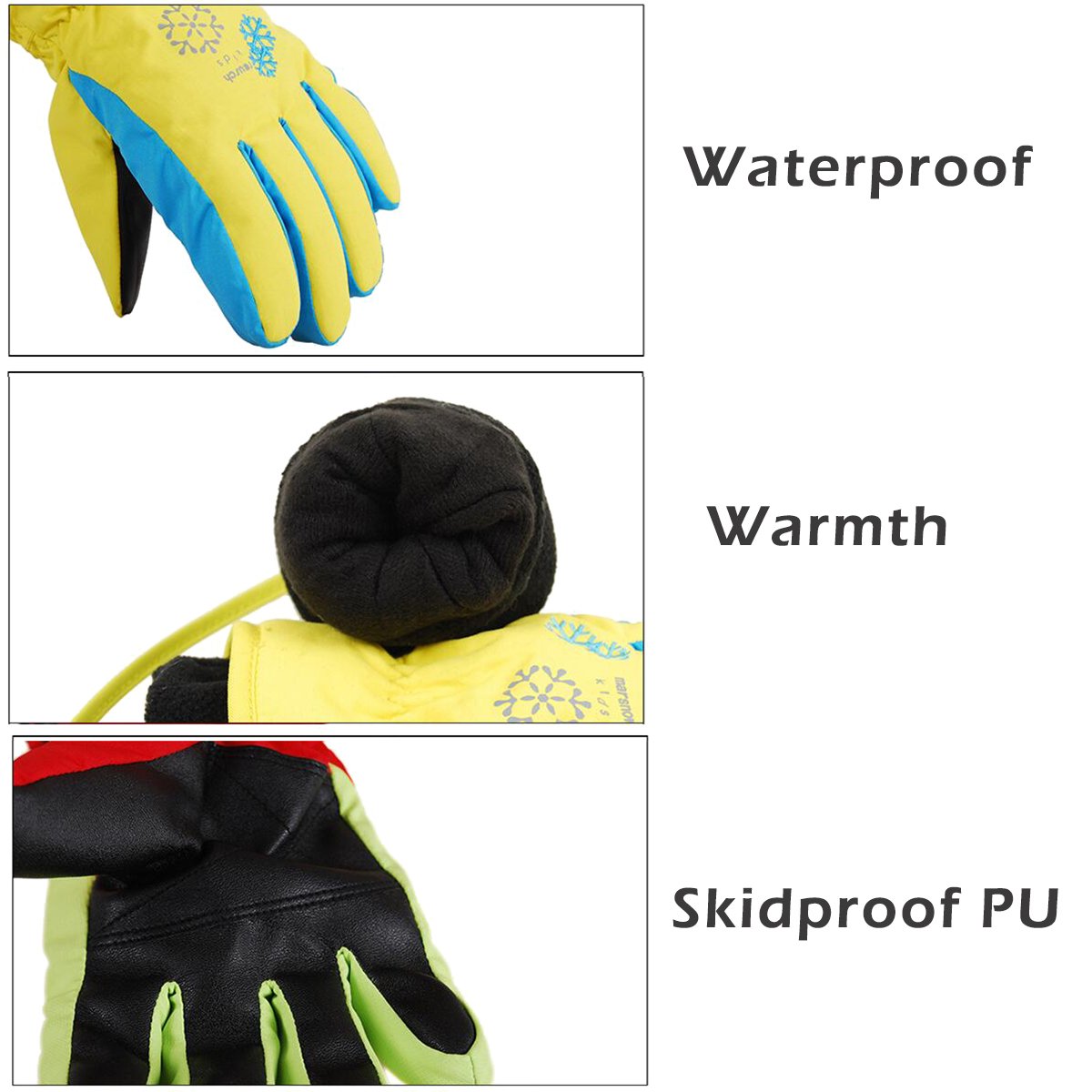 Outdoor Recreation Boys YAPJEB Kids Ski Gloves Snow Gloves Waterproof