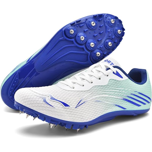 Men's Track Shoes Short Distance Running Shoes Breathable Spikes Shoes