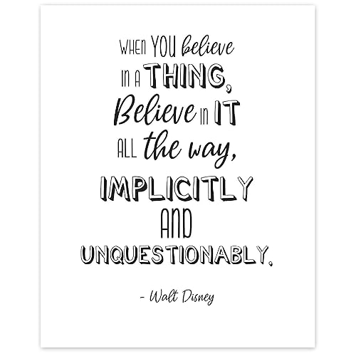 Amazon Com Original Inspirational Walt Disney Quote Poster Prints Set Of 1 8x10 Unframed Photos Wall Art Decor Gifts Under 15 For Home Office School College Student Teens Teacher Partner Literary Fan Handmade