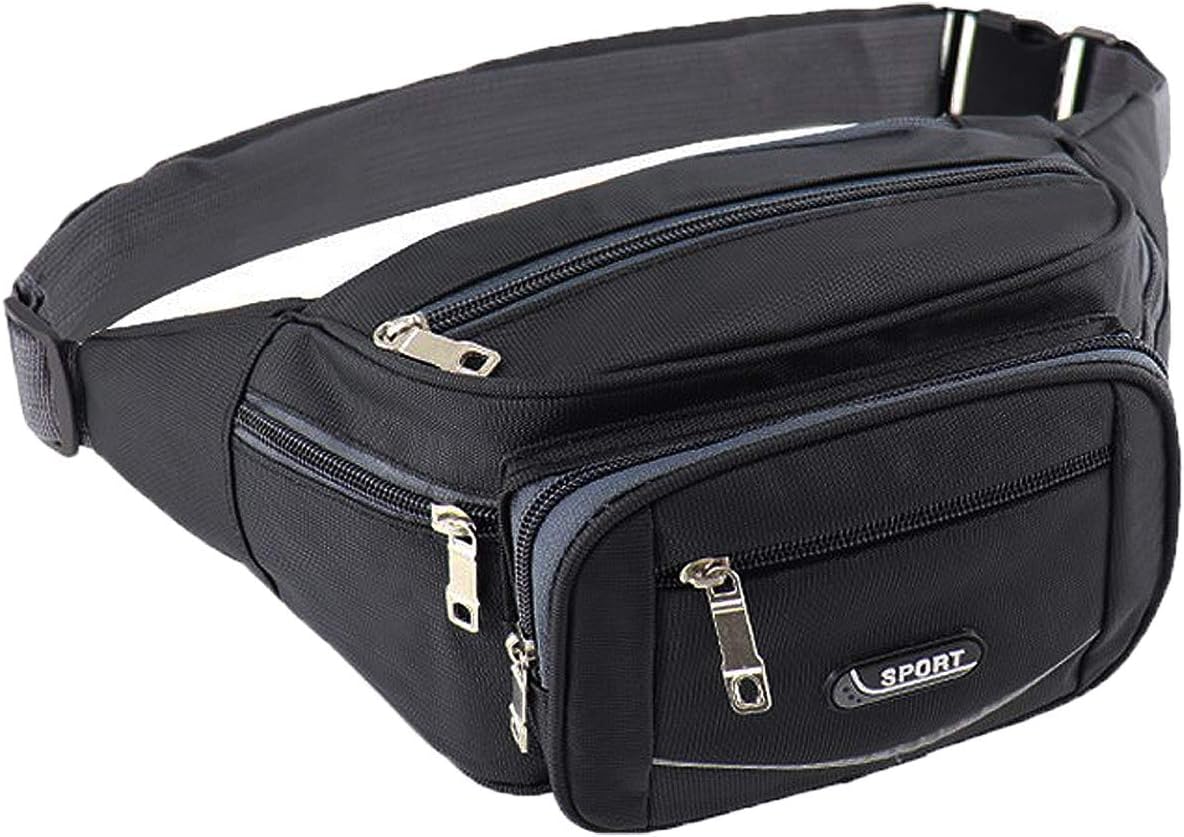 Tactical Fanny Pack Nylon Waist Bag Money Belt Bumbag for Daily Use Travel Hiking Climbing Running
