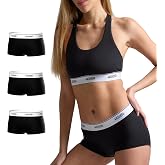 Woxer Womens Boxer Briefs Underwear &ndash; Ultra Short Boyshorts Panties, Modal Fabric, Chafe-Free, Boxers for Sleep &amp; Gym