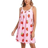 Kabento Nightgowns for Women Sexy Sleeveless Night Gowns Cute Pajama Dress Nighty