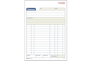 Tops Adams Statement Book, 2-Part Carbonless, White/Canary, 5-9/16 x 8-7/16 Inches, 50 Sets, 3/Pack (DC5812-3)