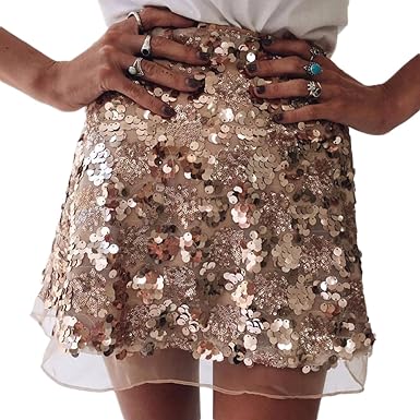 plus size sequin mini skirts
