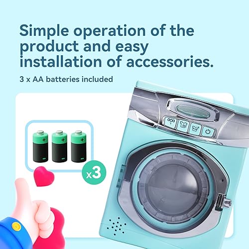 Kids Washer And Dryer Kids Toy Washing Machine Set Pretend