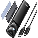 ORICO M.2 NVMe SATA SSD Enclosure Adapter Tool-Free, USB C 3.2 Gen 2 10Gbps NVMe, 5Gbps NGFF SATA PCIe M-Key(B+M Key) 2230/22