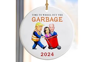 DUJITODOH Trump Christmas Ornaments 2024 - Christmas Trump Ornament - Trump Christmas Decoration - Trump Merchandise - Funny Trump Gifts for Women Men Friends - Trump Supporter Gifts