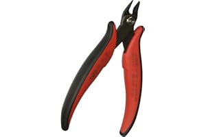 Hakko CHP TR-30 Medium Soft Wire Cutter, Flush-Cut, 3.0mm Hardened Carbon Steel Construction, 21-Degree Angled Jaw, 8mm Jaw L