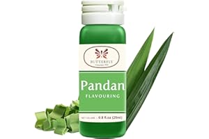 BUTTERFLY GUNACIPTA 1948 Butterfly Pandan Flavoring Extract 0.8 Oz (25 ml) — Paste-Strength Pandan Extract for Baking, Drinks, Waffle Mix, Buko Desserts, Syrup & Lattes