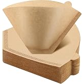 100 Count #4 Cone Coffee Filters 8-12 Cup Compatible with Ninja Maker | Unbleached, Disposable, Natural Wood Pulp Coffee Filters Compatible with Ninja, Pour Over and Drip Coffee Maker