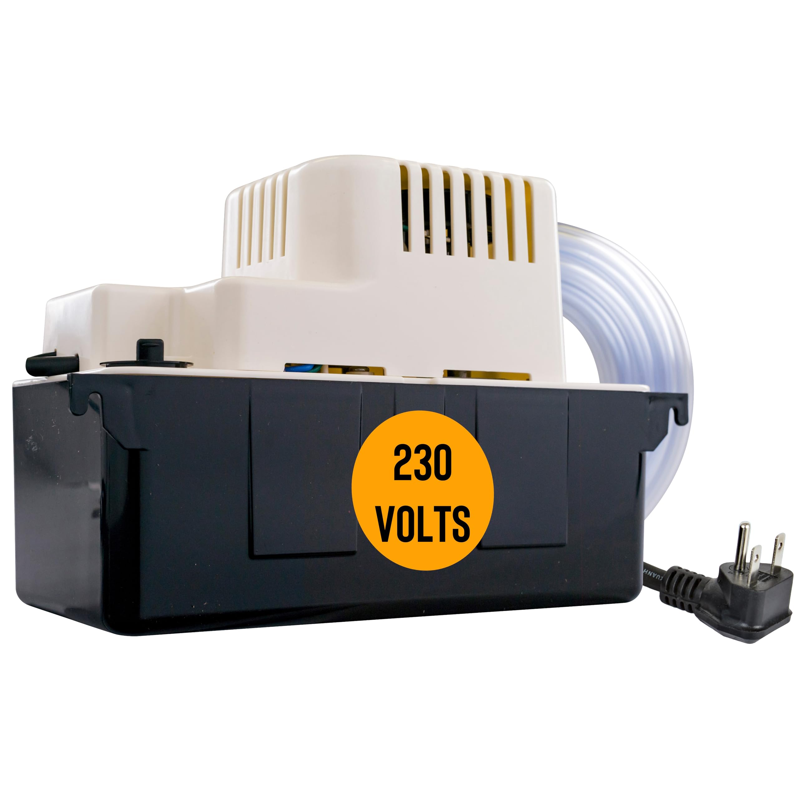 Photo 1 of Little Giant VCMA-20ULST 230 Volt, 80 GPH, 1/30 HP Automatic Condensate Removal Pump for HVAC/Refrigeration Systems/Dehumidifiers with Overflow Detection Switch and 20-Foot Tubing, White/Black, 554461