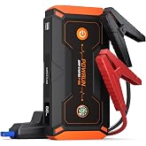 Powrun P-ONE Jump Starter, 2000A Portable Jump Box - Car Jump Starter Battery Pack for up to 8.0L Gas and 6.5L Diesel Engines, 12V Battery Jump Starter with Carry Case (Orange)
