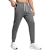 Fioboc Men's Joggers with Zipper Pockets Lightweight Athletic Workout Sweatpants for Men Running Hiking