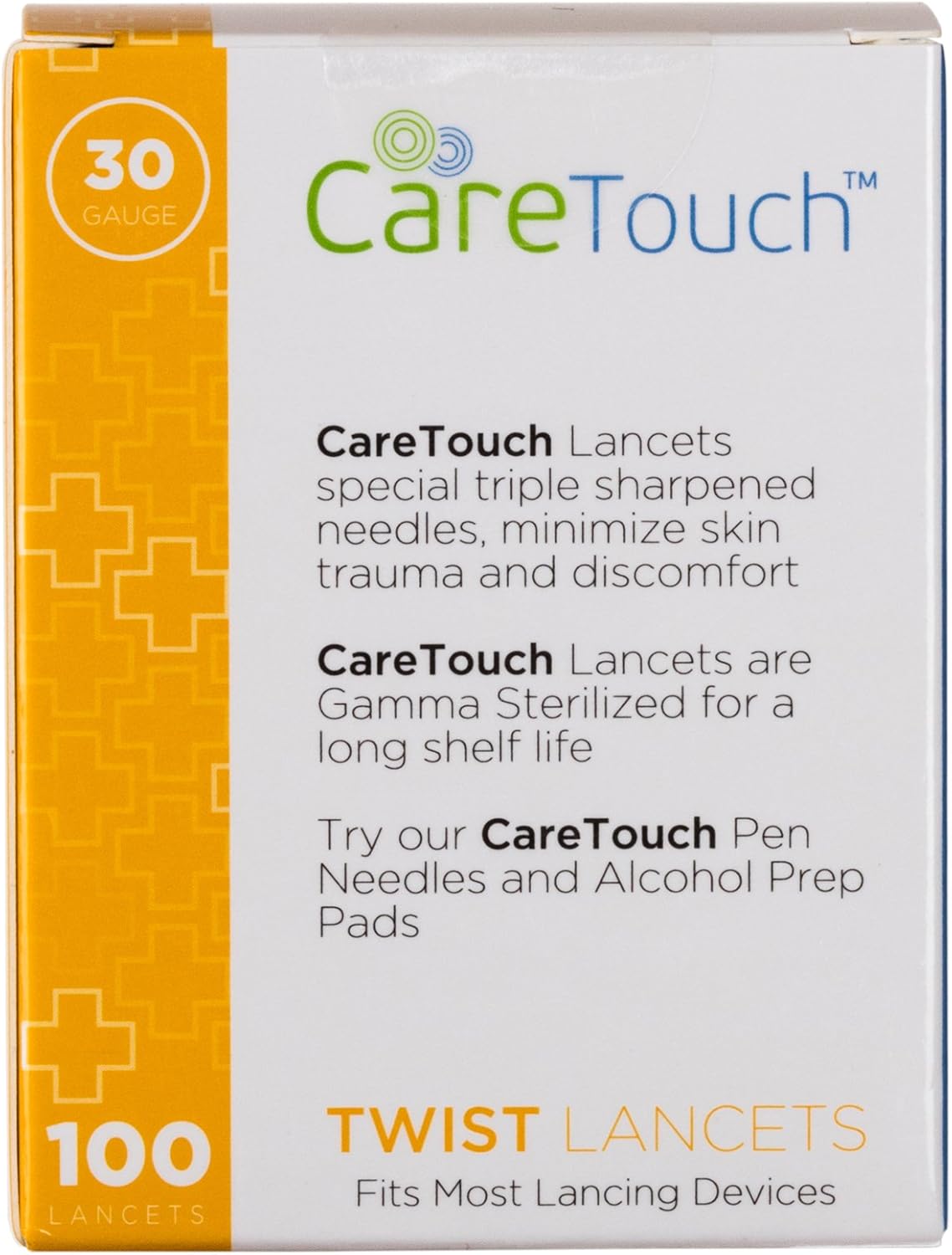 Care Touch Twist Top Lancets 30 Gauge, 300 Lancets: Health & Personal Care