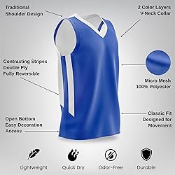 Liberty Imports Reversible Men's Mesh Athletic