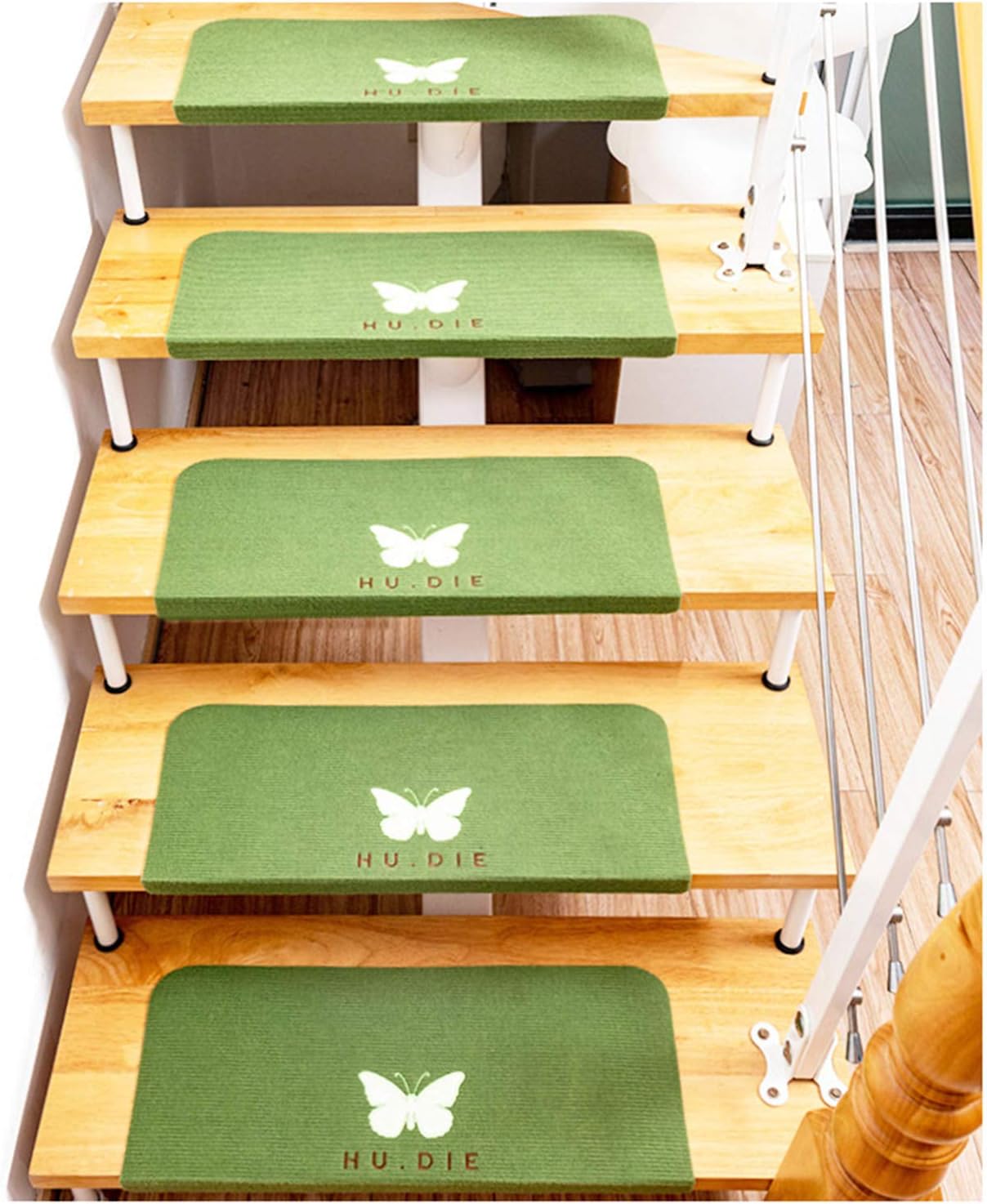 Self Adhesive Stair Treads Carpet 15pcs Indoor Non Slip