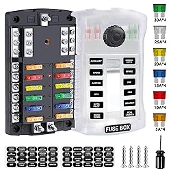 300A 12 Way Blade Fuse Block, Waterproof 12