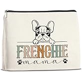 jyunsoeng French Bulldog Gifts Cosmetic Bag - Frenchie Gifts for French Bulldog Lover Dog Mom Zipper Makeup Pouch Small Makeup Bag (1Pcs)