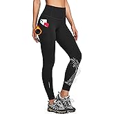 Ewedoos Womens Fleece Lined Leggings Water-Resistant Thermal Winter Fleece Leggings for Women with Pockets Ski Hiking