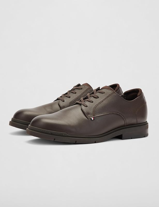 Chaussures Derby Homme Flexible Leather en Cuir Grain Fin, Marron (Cocoa), 46 — photo 6 sur 7