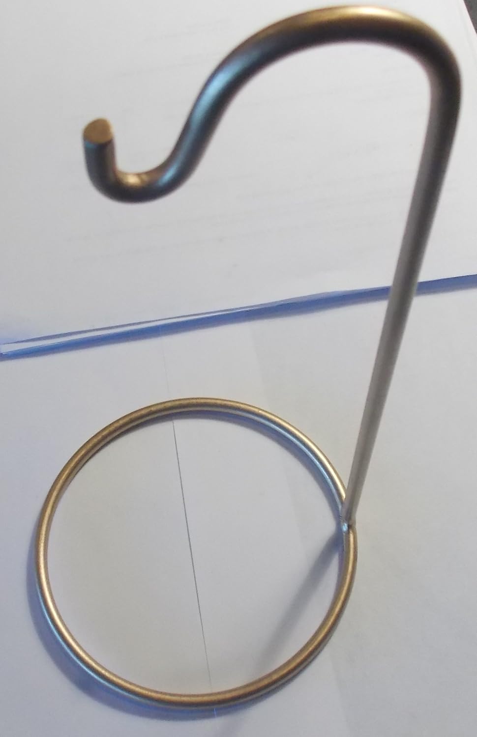 Gold Metal Standing Ornament Holder Hook Everything Else