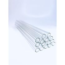 Tubos Pyrex Usa 25 Unidades Paquete De 25 Tubos De Vidrio Pyrex Transparente Para Soplado - 4 Pulgadas, 12 Mm OD, 8 Mm ID, 2 Mm Grosor Tubos Pyrex 4 Pulgadas 12mm