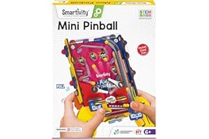Smartivity DIY Mini Pinball for Kids Ages 6 to 12 Years | Build Your Own - Hand Held Pinball Game I Christmas & Birthday Gift for Boys & Girls | STEM Toy for Kids 6, 7, 8, 9, 10, 11, 12 Years Old
