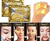 Hot Shot Tools 20 Pairs 24K Gold Under Eye Treatment Masks Collagen Gel Wrinkle view 5