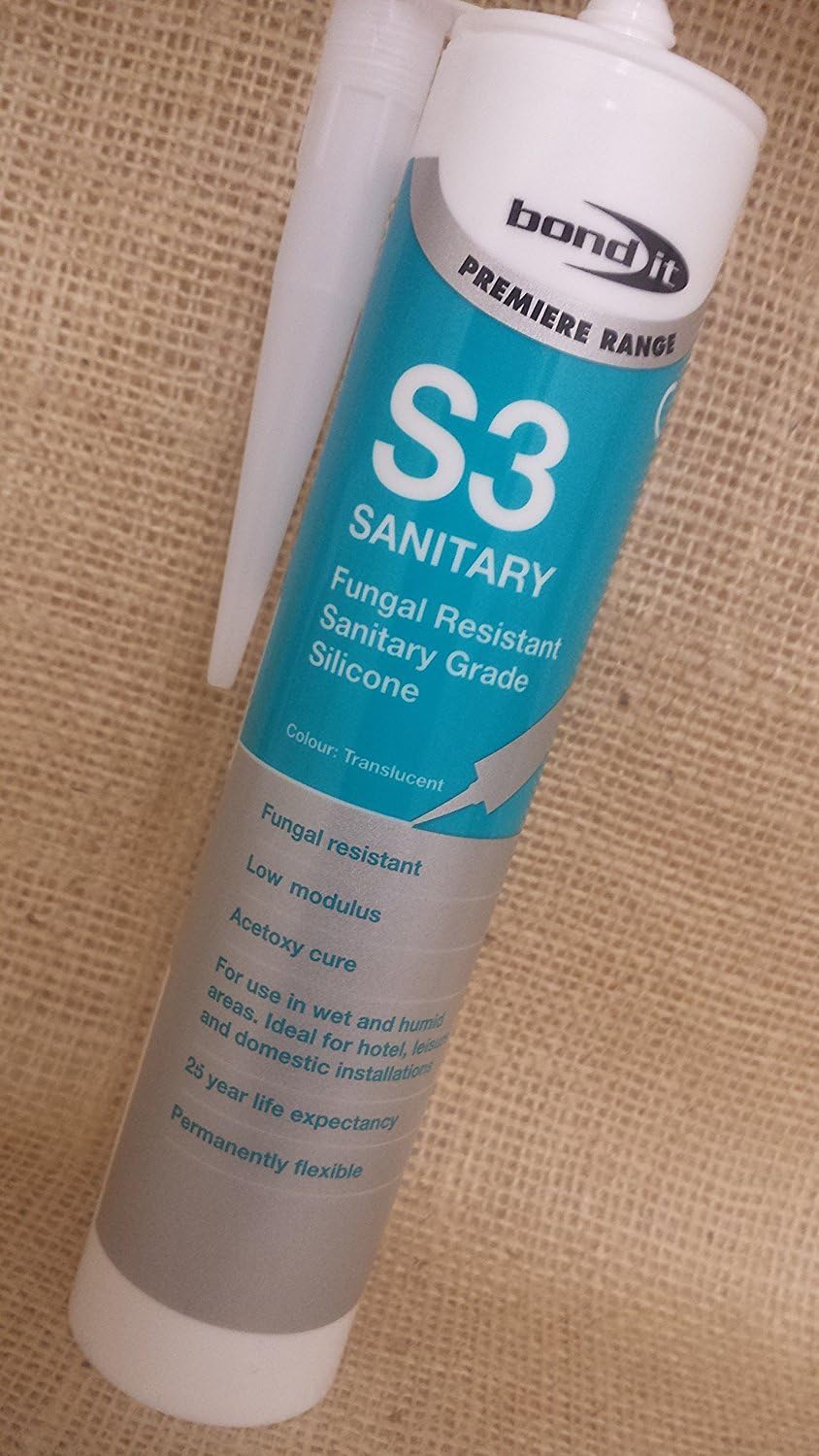 Bond It Bathroom and Sanitary Premium Silicone Clear - 310ml, transparent, EU3