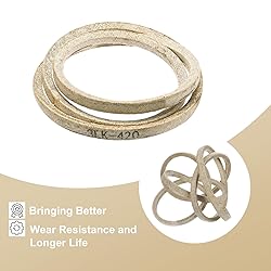 uxcell 3LK420 Cord Belt Grey, 3/8" x 42" Lawn and