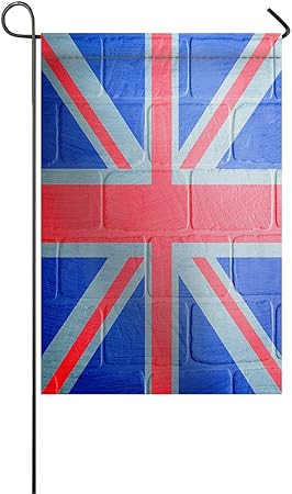 Amazon Com Luck Sky Red White And Blue Garden Flag Brick Wall