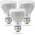 SANSI LED Grow Light Bulb for Seeds and Greens, Full Spectrum 10W Grow Light (150 Watt Equiv) with Optical Lens for Indoor Plant, High PPFD, E26 Base, 3-Pack