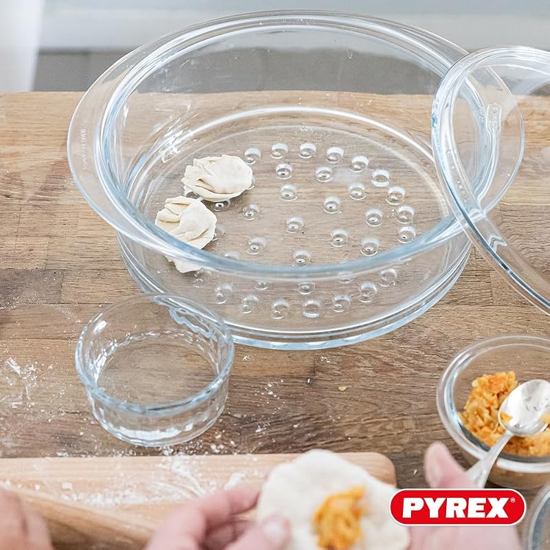 ® - Cesto a Vapore + Coperchio - Cucina a Vapore per Una Cucina Sana e gustosa! Prodotto in Francia