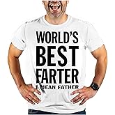 Tstars World Best Farter I Mean Father Shirt Gifts for dad from Daughter Son Funny t-Shirt for Men A1