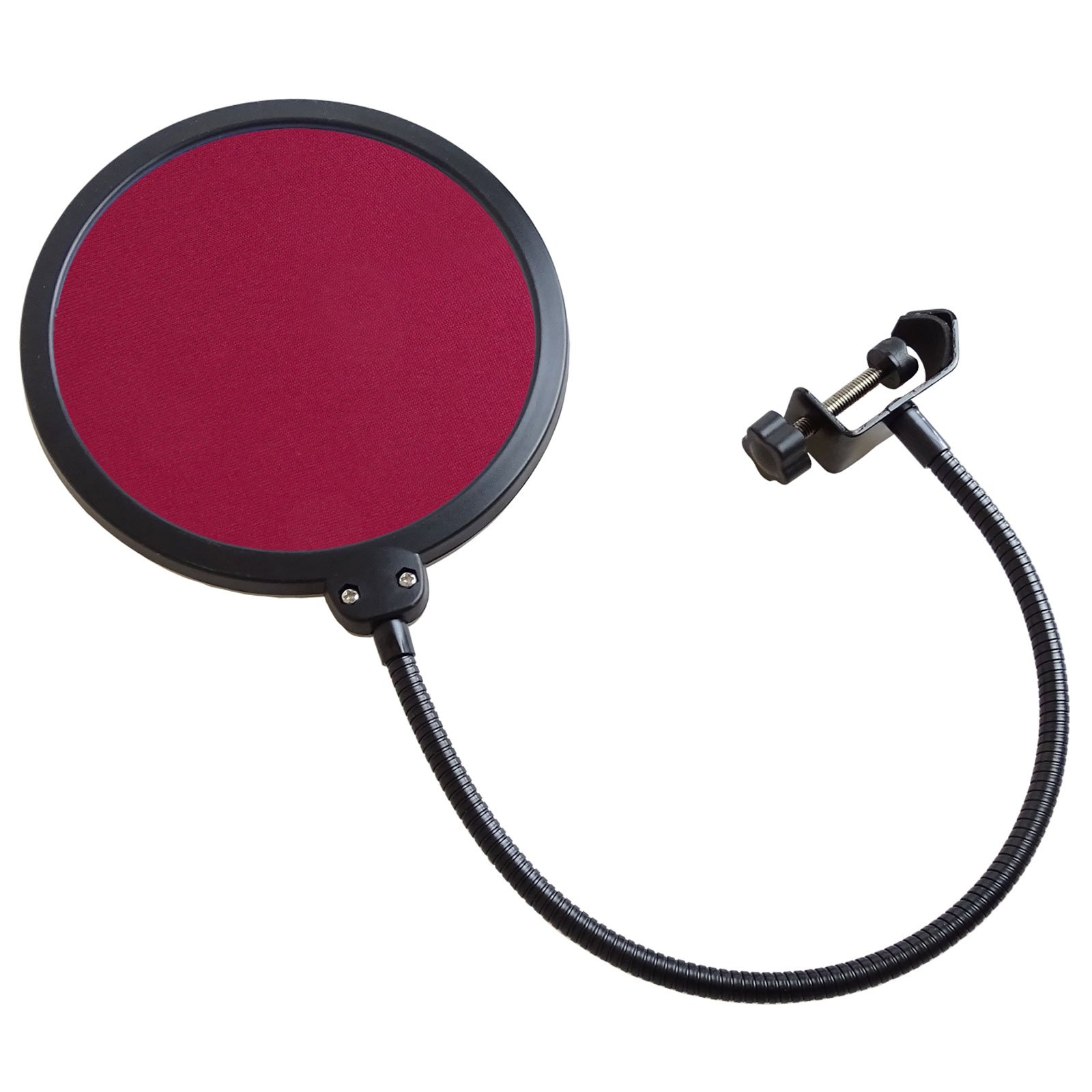 keepdrum EMH019RD Microphone Pop Protection Popkiller Red