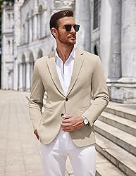 COOFANDY Mens Suit Blazer Classic Fit Casual