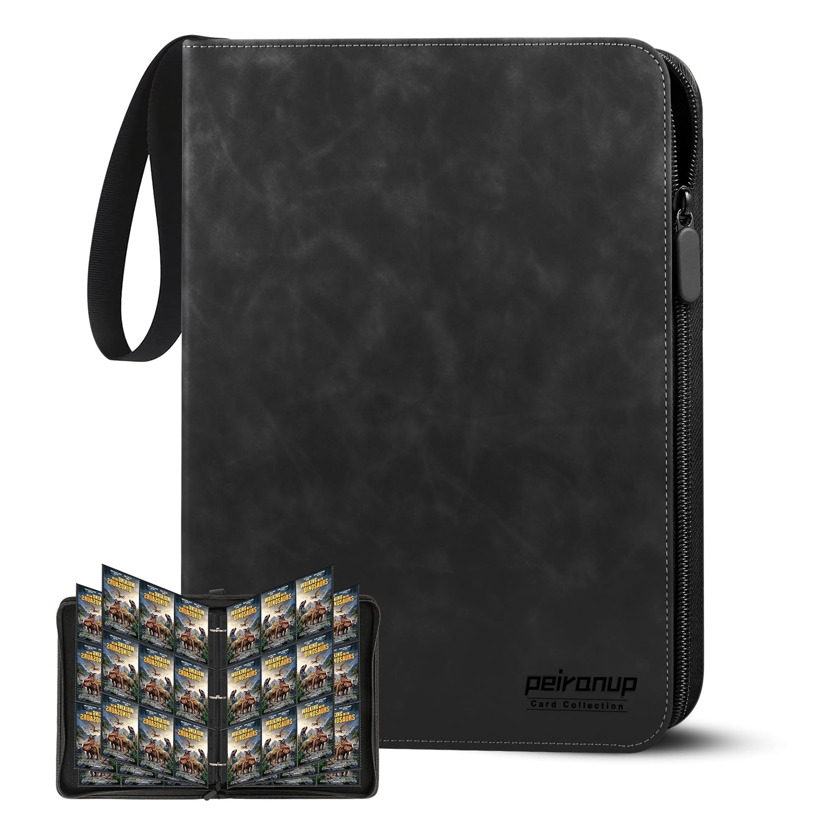 Trading Cards Binder 9 Pockets, 540 Cards Trading Cards Album, Portable Waterproof PU Card Holder, Trading Card Albums Large for MTG Cards, Ninjago, Sports Cards, Yugioh