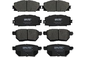 SIPAUTEC-Front & Rear Ceramic Brake Pad Replacement for 2010-2020 Toyota Prius for 2011-2017 Lexus CT200h for 2017-2019 Toyota Prius Prime