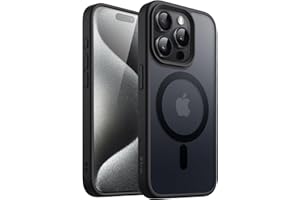 JETech Magnetic Case for iPhone 15 Pro 6.1-Inch Compatible with MagSafe, Translucent Matte Back Slim Shockproof Phone Cover (