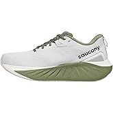Saucony Men's Triumph 22 Sneaker, White/Olivine, 7