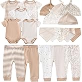 Kiddiezoom Newborn Baby Girl Boy Clothes Baby Outfits Pants Bodysuits Gifts Set Layette Set 0-3 Months