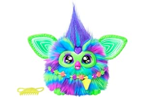 Furby Galaxy Edition, Glow in The Dark, 15 Fashion Accessories, Interactive Plush Toys for 6 Year Old Girls & Boys & Up, Voice Activated Animatronic (Amazon Exclusive)