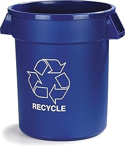 Carlisle 341020REC14 Bronco LLDPE Recycle Waste Container, 20 Gallon Capacity, 19.88