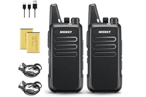 NXGKET Walkie Talkies for Adults Long Range, Rechargeable 2-Way Radio Walkie Talkie with 1500mAh Li-ion Battery Earpiece Char